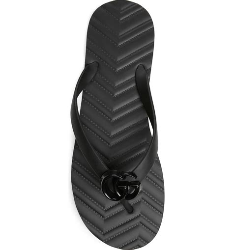 gucci gg rubber flip flops|Gucci platform flip flops.